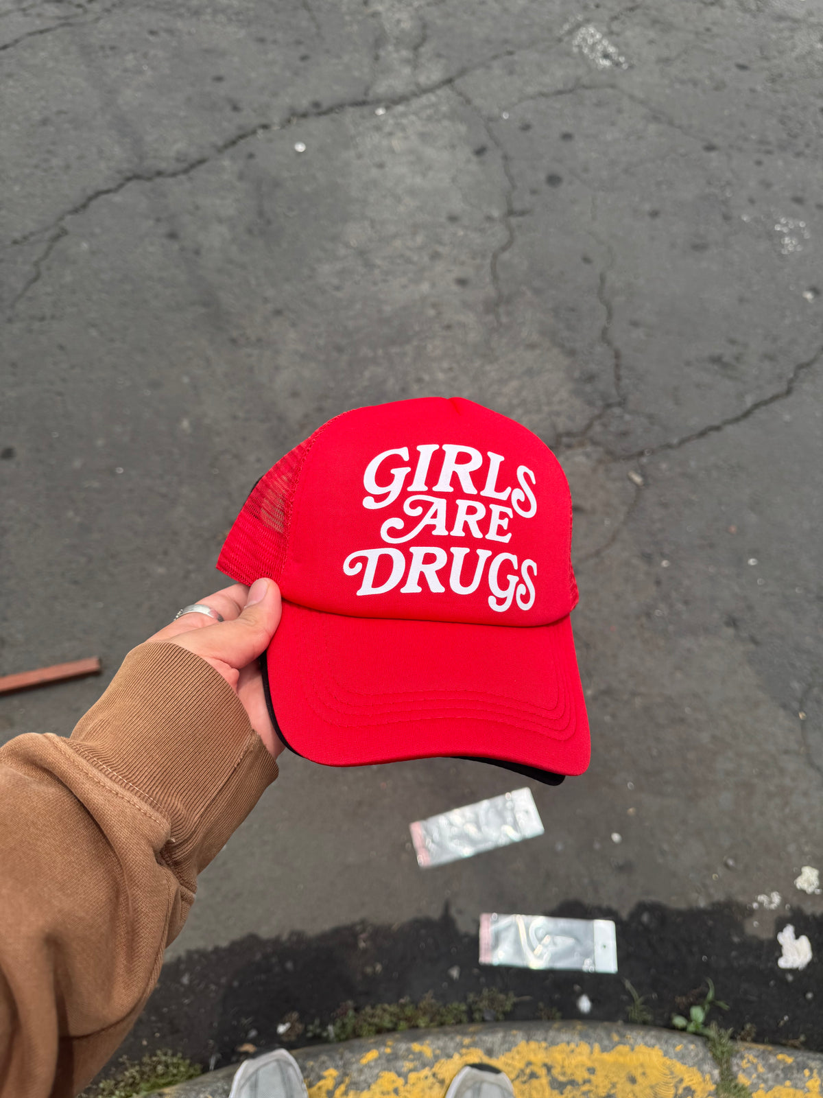 Girls Are Drugs Red