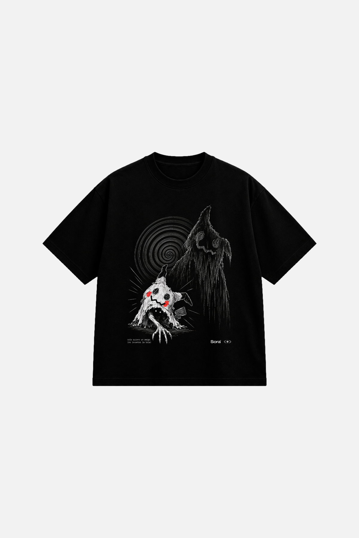 Mimikyu x Sora Black Tee