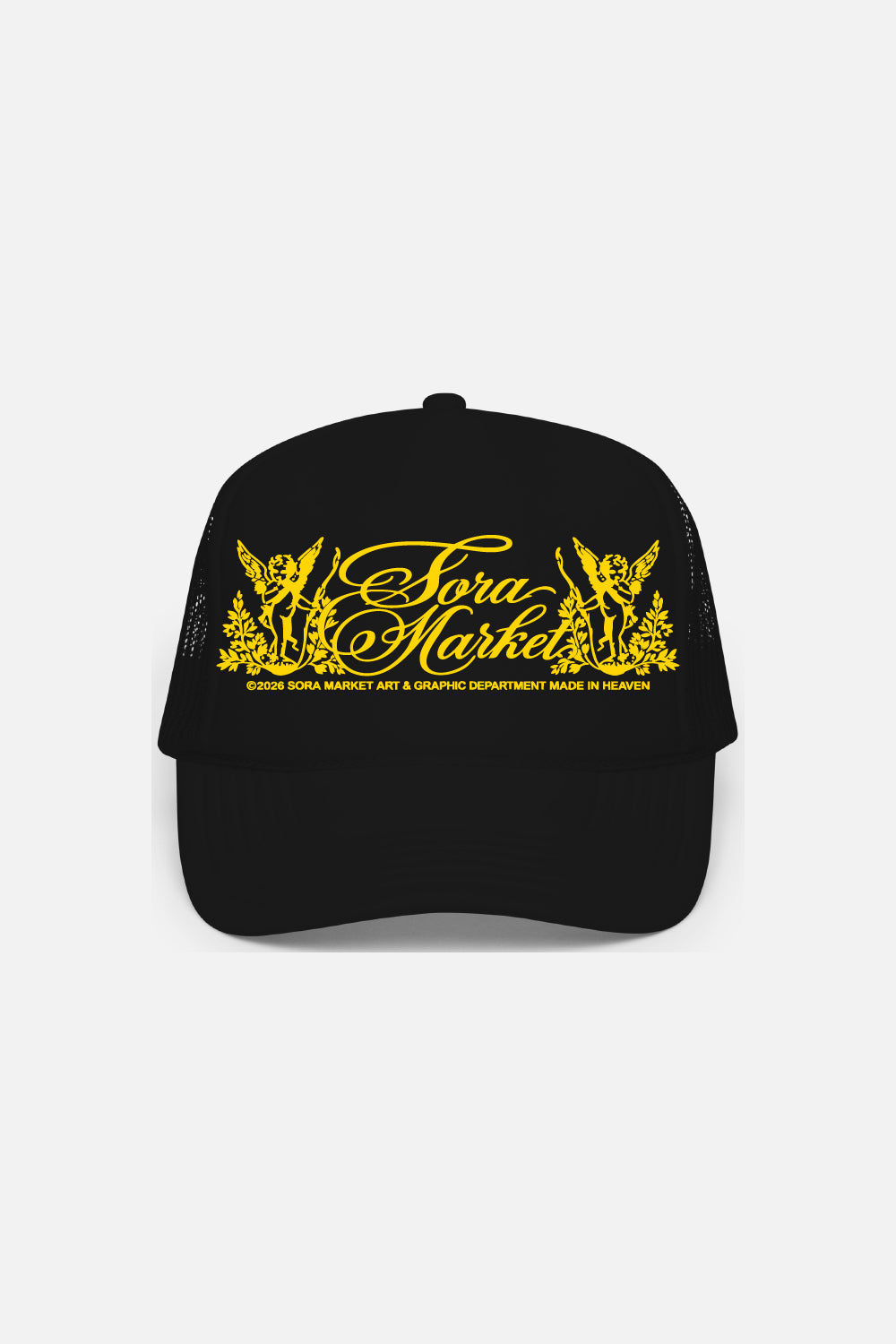 Angels & Sora Black Trucker