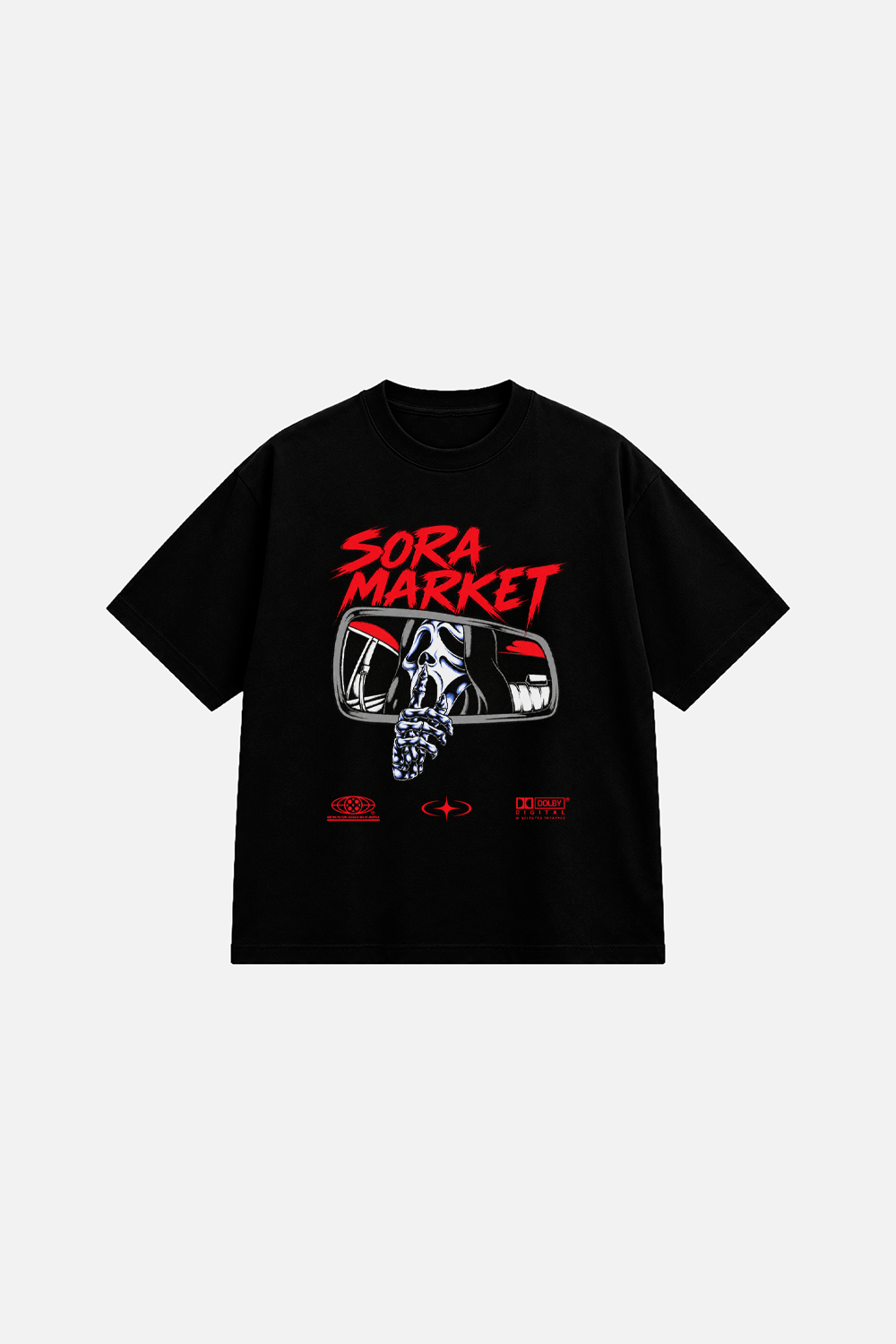 Ghostface x Sora Black Tee